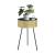 Masuta living cu spatiu depozitare si blat detasabil Gällivare 65 x 40 cm negru/auriu [en.casa] HausGarden Leisure