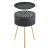 Masuta cafea Forshaga 50 x 35 cm negru/auriu [en.casa] HausGarden Leisure