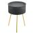 Masuta cafea Forshaga 50 x 35 cm negru/auriu [en.casa] HausGarden Leisure