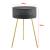 Masuta cafea Forshaga 65 x 40 cm negru/auriu [en.casa] HausGarden Leisure