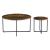 Set 2 masute living Härjedalen masuri diferite [en.casa] HausGarden Leisure