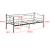 Pat rama metalica ArjeplogS cu saltea  200 x 90 x 16 cm negru mat [en.casa] HausGarden Leisure