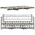 Pat metalic Skutskar S cu 2 saltele si pat suplimentar 90 x 200 cm negru [en.casa] HausGarden Leisure