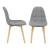 Scaune bucatarie Kopparberg HG 3VE set 6 bucati fag gri deschis [en.casa] HausGarden Leisure