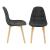 Scaune bucatarie Kopparberg S 3VE set 6 bucati fag negru [en.casa] HausGarden Leisure