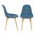 Scaune bucatarie Kopparberg K 3VE set 6 bucati fag albastru [en.casa] HausGarden Leisure