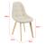 Scaune bucatarie Kopparberg G2VE set 4 buc poliester/ fag bej [en.casa] HausGarden Leisure