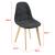 Scaune bucatarie Kopparberg S2VE set 4 buc poliester/ fag negru [en.casa] HausGarden Leisure