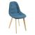 Scaune bucatarie Kopparberg B2VE set 4 buc poliester/ fag albastru [en.casa] HausGarden Leisure