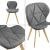 Set 2 scaune de bucatarie Almhult G gri [en.casa] HausGarden Leisure