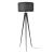 Lampa podea Faro 153 cm 1 x E27 gri deschis [lux.pro] HausGarden Leisure