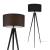 Lampa podea Faro 153 cm 1 x E27 negru [lux.pro] HausGarden Leisure