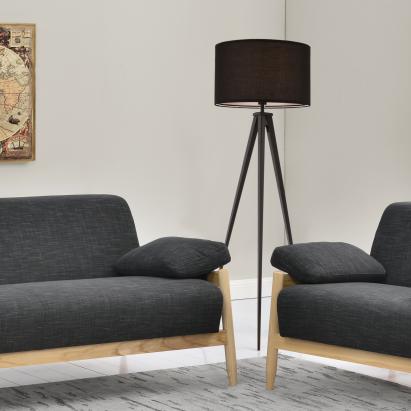 Lampa podea Faro 153 cm 1 x E27 negru [lux.pro] HausGarden Leisure