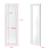 Oglinda de perete Livorno W 132 x 42 x 3,5 cm lemn alb [en.casa] HausGarden Leisure