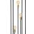 Lampa podea Groningen S 3 x E27 negru [lux.pro] HausGarden Leisure