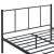 Pat rama metalica Laos S160 otel negru [en.casa] HausGarden Leisure