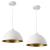 Set 2 bucati lustra ToulonW 60W metal/alb auriu [lux.pro] HausGarden Leisure
