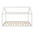 Pat copii Dudu forma casuta 206x146x134cm brad alb [en.casa] HausGarden Leisure