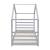 Pat copii Tina 200 x 90 cm lemn de brad gri [en.casa] HausGarden Leisure