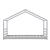 Pat copii Tina 200 x 90 cm lemn de brad gri [en.casa] HausGarden Leisure