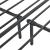 [en.casa]® Pat rama metalica Imatra 4, 210cm x 185cm x 60cm, otel, negru mat, dublu, forma moderna minimalista HausGarden Leisure