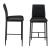 Scaune de bar LidkopingS set 2 buc negru [en.casa] HausGarden Leisure