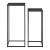 Set 2 bucati masute Rita masuri diferite negru mat [en.casa] HausGarden Leisure