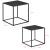 Masute living Reli set 2 buc masuri diferite forma patrata [en.casa] HausGarden Leisure