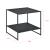 Masuta Dona 51 x 53 x 51 cm metal negru mat [en.casa] HausGarden Leisure