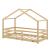 Pat copii casuta SelenaH 70x140 cm culoarea lemnului [en.casa] HausGarden Leisure