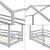 Pat copii casuta SelenaGH 90x200 cm gri deschis [en.casa] HausGarden Leisure