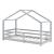 Pat copii casuta SelenaGH 90x200 cm gri deschis [en.casa] HausGarden Leisure