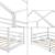 Pat copii casuta SelenaW 90x200 cm alb [en.casa] HausGarden Leisure