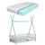 Pat copii Cristal cu saltea lemn brad verde [en.casa] HausGarden Leisure