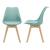 Scaune design Tori set 2 buc 81 x 49 x 57cm verde [en.casa] HausGarden Leisure