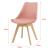 Scaune design Tori set 2 buc 81 x 49 x 57cm roz [en.casa] HausGarden Leisure