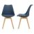 Scaune design Tori set 2 buc 81 x 49 x 57cm albastru [en.casa] HausGarden Leisure