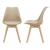 Scaune design Tori set 2 buc 81 x 49 x 57cm bej [en.casa] HausGarden Leisure