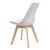 Scaune design Tori set 2 buc 81 x 49 x 57cm alb [en.casa] HausGarden Leisure