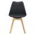 Scaune design Tori set 2 buc 81 x 49 x 57cm negru [en.casa] HausGarden Leisure