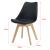 Scaune design Tori set 2 buc 81 x 49 x 57cm negru [en.casa] HausGarden Leisure
