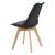 Scaune design Tori set 2 buc 81 x 49 x 57cm negru [en.casa] HausGarden Leisure