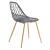 Scaune design FeliciaG set 2 buc plastic/metal gri [en.casa] HausGarden Leisure