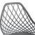 Scaune design FeliciaG set 2 buc plastic/metal gri [en.casa] HausGarden Leisure