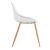Scaune design FeliciaW set 2 buc plastic/metal alb [en.casa] HausGarden Leisure