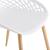 Scaune design FeliciaW set 2 buc plastic/metal alb [en.casa] HausGarden Leisure