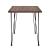 Masa bucatarie Cantenbury 4 persoane cu picioare hairpin [en.casa] HausGarden Leisure