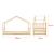 Pat copii Ravi 206 x 98 x 142 cm brad lemn natur [en.casa] HausGarden Leisure