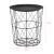 Masuta cafea Aurora set 3 buc masuri diferite negru [en.casa] HausGarden Leisure