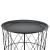 Masuta cafea Aurora set 3 buc masuri diferite negru [en.casa] HausGarden Leisure